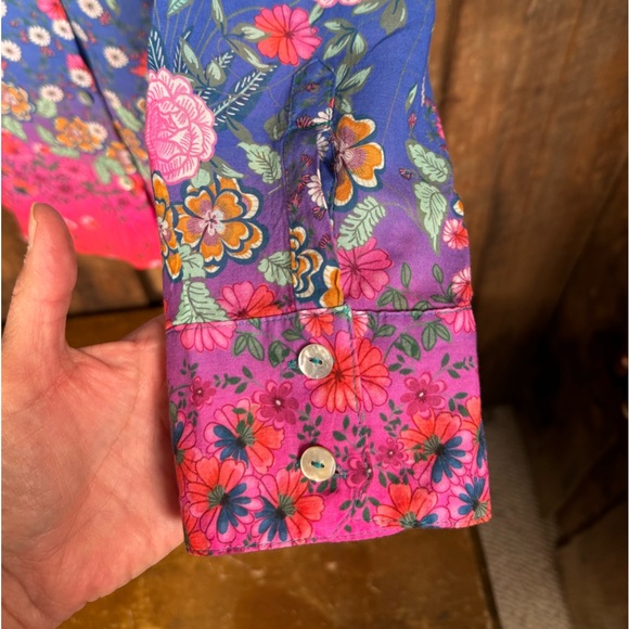 Johnny Was Cotton Blouse - Size Medium - Picture 5 of 12